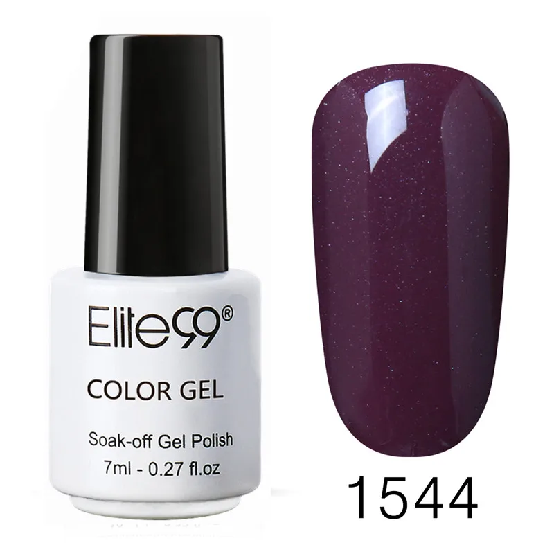 1544 Elite99 Гель-лак для ногтей 7 мл Лак для ногтей гель UV Vernis Цвет Гель-лак для ногтей лак для верхнего и базового покрытия гель грунтовка Лаки UV лака, светодиодный светильник для маникюра, покрытие для ногтей, полустойкое к - Цвет: 1544