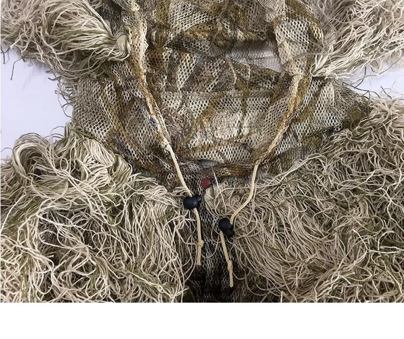 3D Увядшая трава Ghillie костюм 4 шт. снайперская Военная Тактическая камуфляжная одежда охотничий костюм армейская охотничья одежда птичий костюм