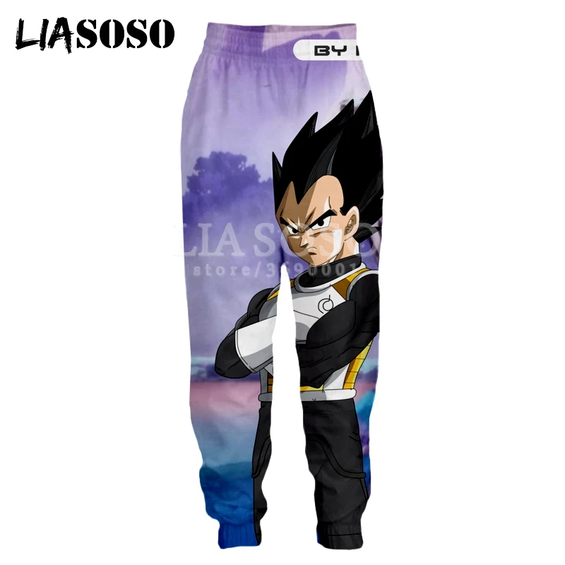 LIASOSO 3d принт мужские женские тренировочные брюки аниме Dragon Ball Z Супер Гоку Веджета, Фриза повседневные тренировочные штаны джоггеры брюки X0972