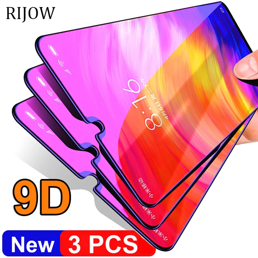 3Pcs/lot 9D for Xiaomi Redmi K20 K30 9T Pro Tempered Glass Screen Protector Film Xiomi Redmi Note 8 7 7A S2 Mi A3 lte CC9 8T