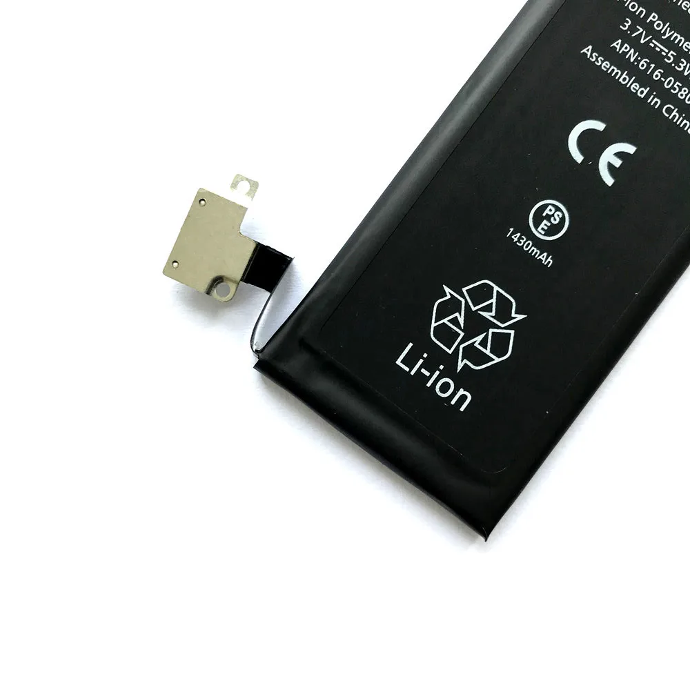 AYJ аккумулятор для iPhone 4S 5S 6 6S 7 iPhone4s GSM/CDMA абсолютно 1430mAh Bataria Замена литий-ионных батарей
