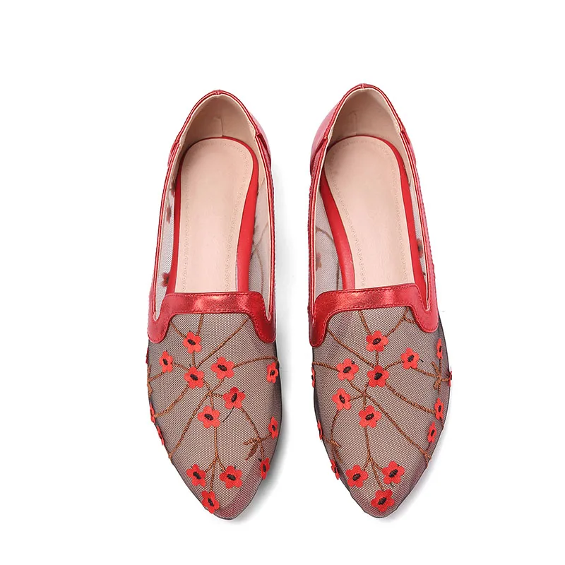 Женские туфли мюли на высоком каблуке с прозрачной сеткой украшенные цветком FT642