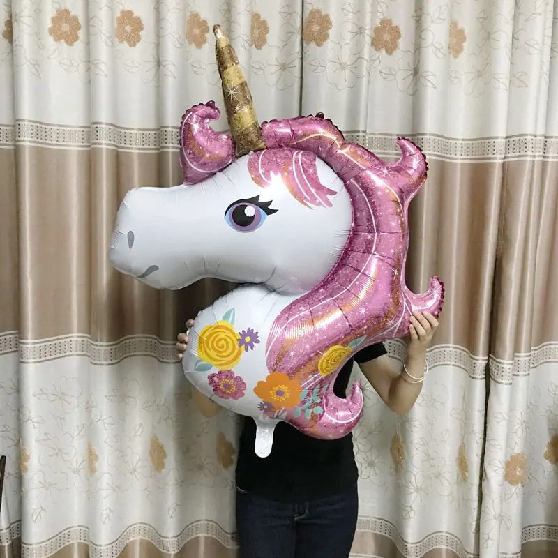 Large Purple Unicorn Большой Гелиевый шар шампанского Кубок шары для свадьбы и дня рождения вечерние украшения взрослых детей баллоны Globos события вечерние принадлежности - Цвет: Large Purple Unicorn