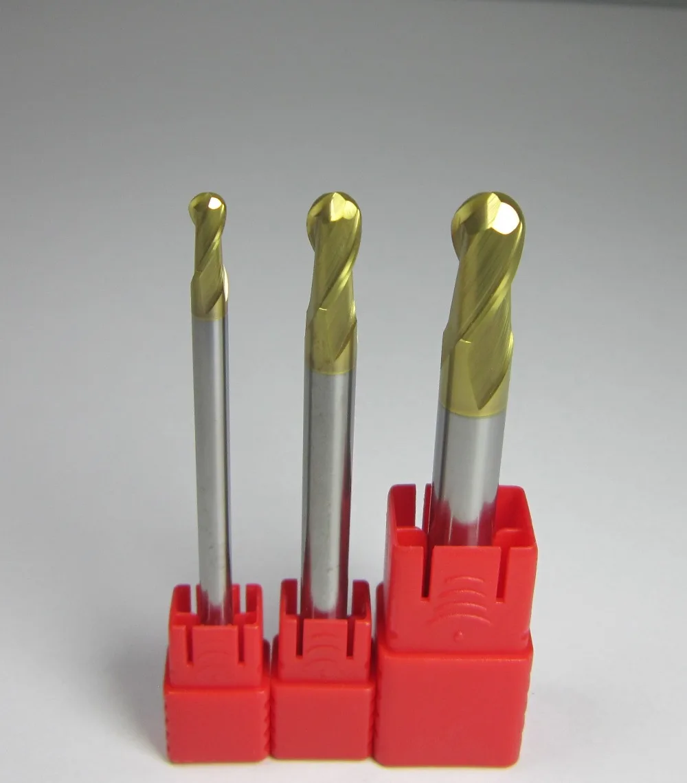 Удлиненное L = 75 мм Диаметр 4 6 8 HRC62 R2.0 R3.0 R4.0 твердосплавные сверла со сферическим