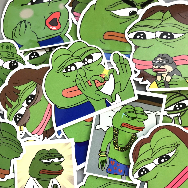 2 жанра 17 шт./лот лягушонок Пепе Triste Grenouille граффити Autocollant Pour Ordinateur портативный рюкзак рулетки Voiture Moto