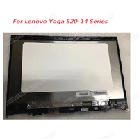genuine for lenovo yoga 520 14 80x8 520 14ikb 14 lcd screentouch digitizer assembly with frame