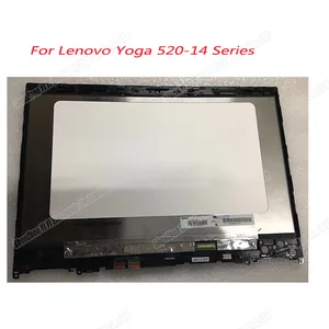 Оригинальный ЖК-экран для Lenovo Yoga 520-14 80X8 520-14IKB 14 дюймов + сенсорный дигитайзер в сборе с рамкой 5D10N45602 Flex 5-1470 81C8