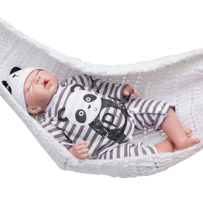 20 &quotКукла новорожденная панда Девочка милая кукла Ручная работа силиконовая