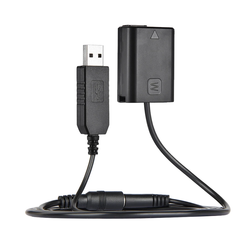 Andoer NP FW50 пустышка батарея + зарядное устройство USB кабель AC PW20 для Sony NEX 3/5/6/7