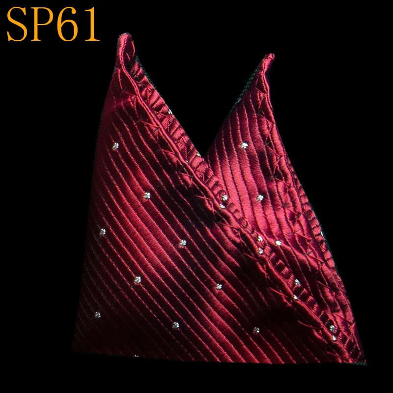 SP61 Модный платок с принтом в горошек, клетчатый Карманный платок для мужчин, свадебные носовые платки для вечеринки Hommer - Цвет: SP61