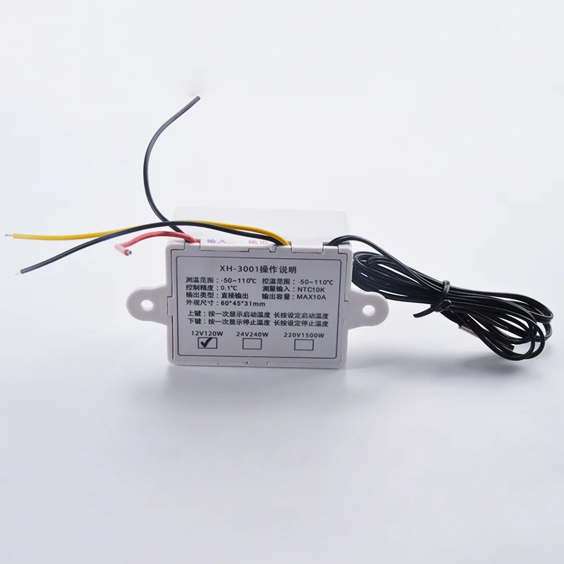 XH W3001 50 ~ 110C Умный Цифровой термостат AC 220 В 12 24 10A цифровой регулятор температуры с