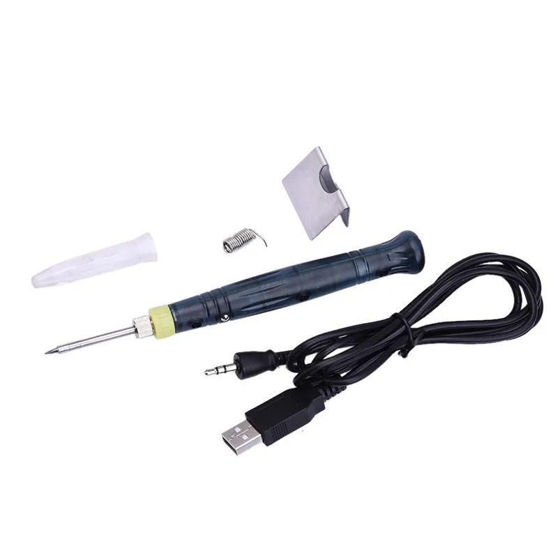 

Portable Mini USB Electric Powered Soldering Iron Pen Tip Touch Switch Worldwide Stainless Steel Soldering Tools 5V 8W