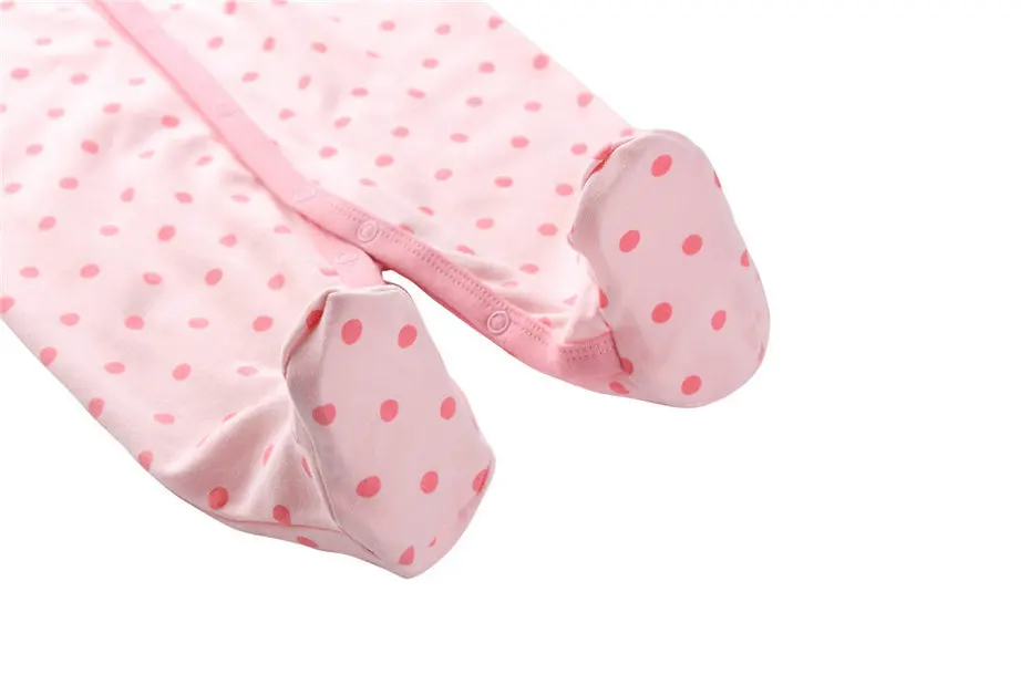 Модный хлопковый комбинезон с длинными рукавами для новорожденных 4 шт./компл. |