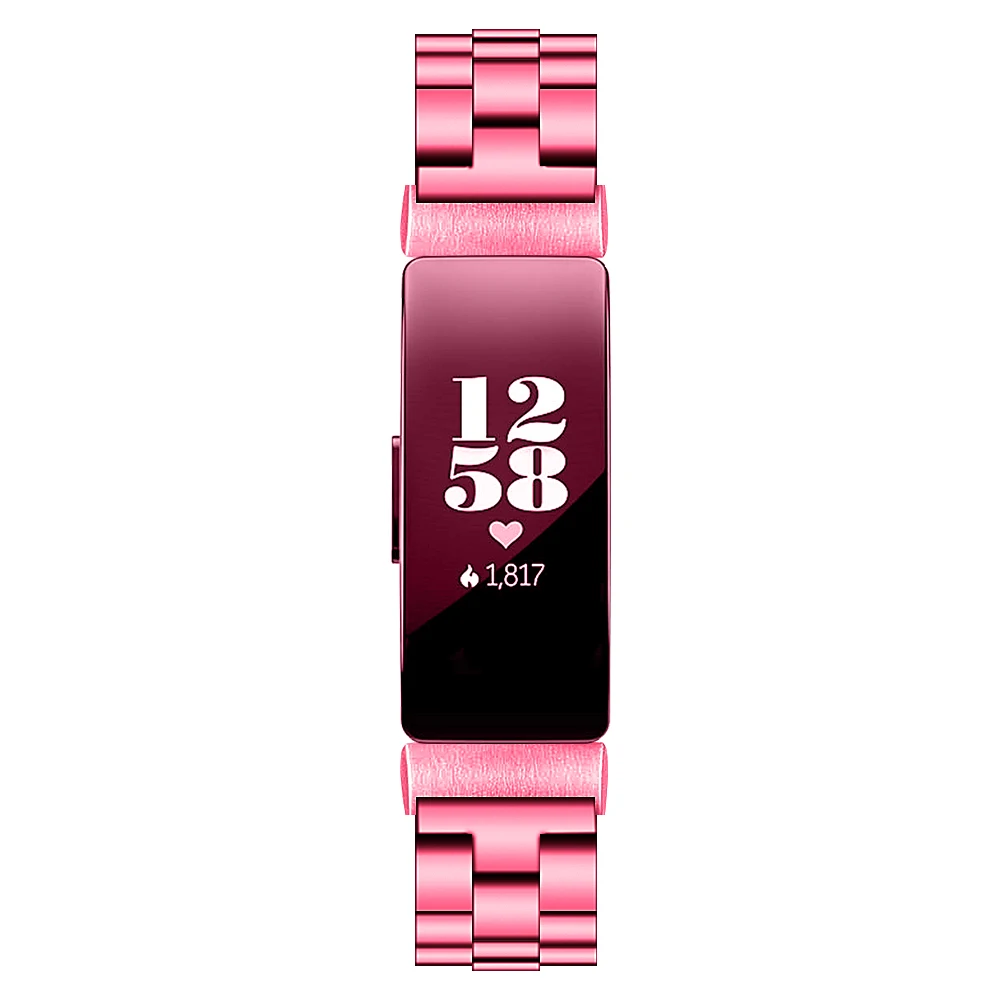 Oulucci Новая мода нержавеющая сталь Fitbit inspire замена часы ремешок для Fitbit inspire HR