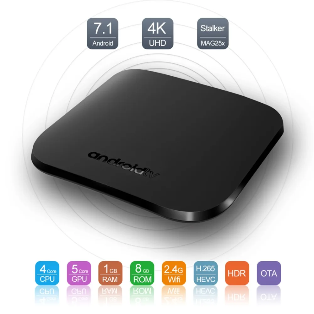 Mecool Android tv Box 4K Smart tv Box M8S Plus W телеприставка IP tv Stalker MAG25X медиаплеер 2G ram 16G rom 2,4G WiFi tv box