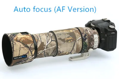 AF version ROLANPRO камуфляжные линзы Одежда Дождевик для Canon EF 100-400 мм f4.5-5,6 L IS II USM защитный рукав для объектива - Цвет: AF version