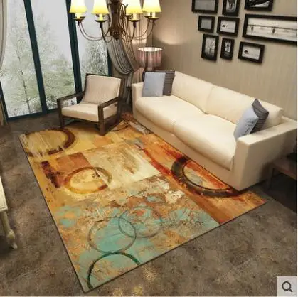 Китайская живопись чернил ковер домашний декор гостиной 3D спальня Диванный