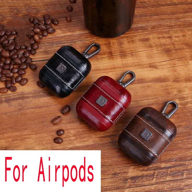 Чехлы для Airpods чехол Bluetooth защита наушников аксессуары кожаные чехлы APPLE Air Pods