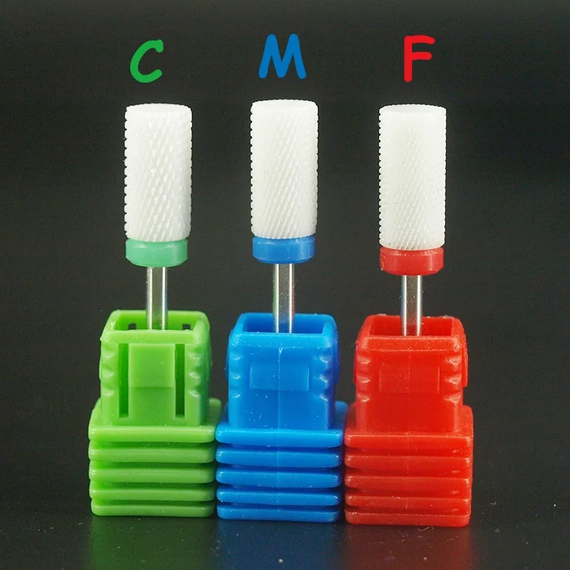 

EasyNail 10pcs Smooth head Ceramic Nail Drill Bit Electric Manicure Machine Accessories Nail Art Tools easywholesale