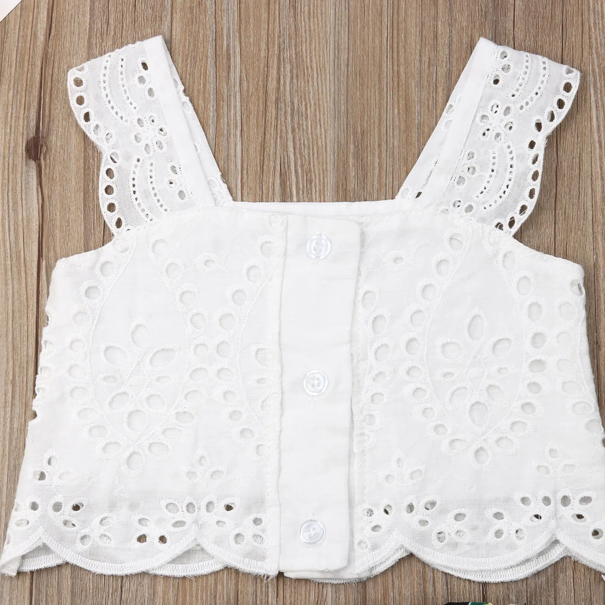Детский кружевной топ без рукавов с брифами | Мать и ребенок