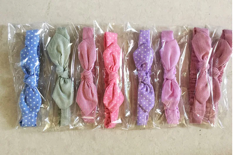 Повязка для волос в горошек маленьких девочек повязка на голову с бантом