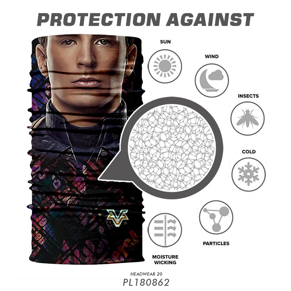 50pcs/lot Motorcycle Face Mask The Avengers 4 Cycling Seamless Bandana Biker UV Headband Thanos Marvel Neck Buffs Hiking Scarves