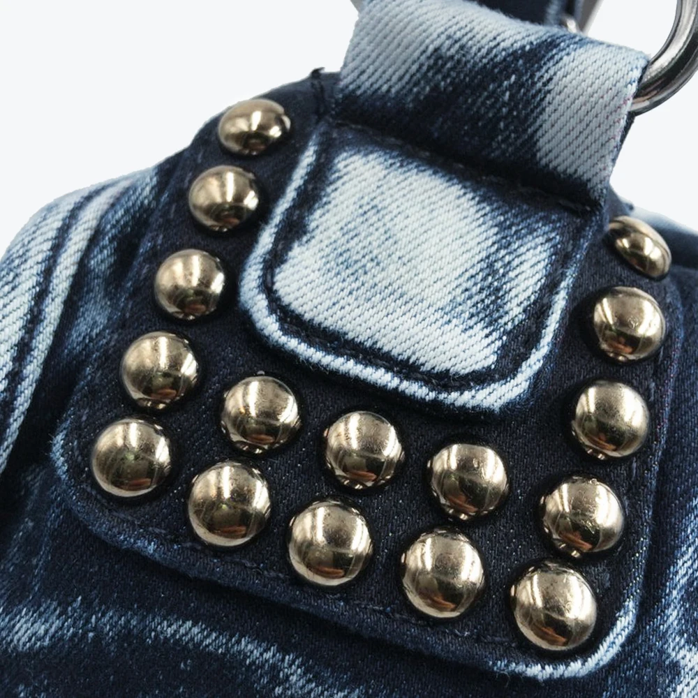 Женская сумка KISS KAREN большая Повседневная из джинсовой ткани|fashion handbag|handbags