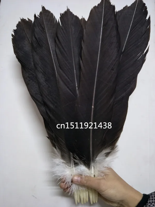 Оптовая продажа 100 Редкие Натуральные Большие Перья Орлиного хвоста 35 40 см/14 16