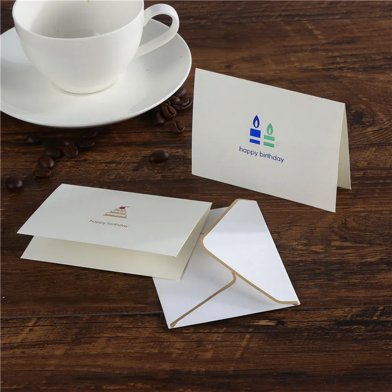 Печать поздравительной открытки Почтовые спасибо подарочные карты с конверт 1 шт