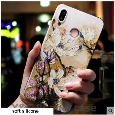 Huawei honor v20 Чехол объемный узор 3D Newdesign Мягкий ТПУ силиконовый чехол для huawei