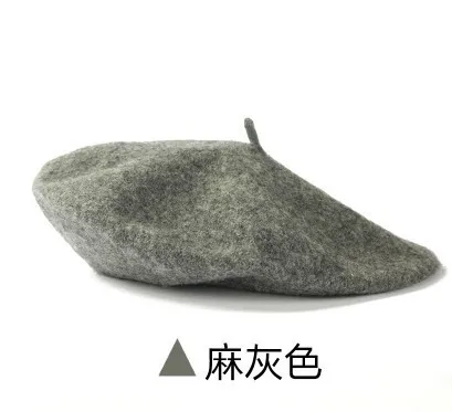 dark gray Детские дети весна осень-зима Шапки Детская шерстяная одежда Беретки для женщин Обувь для мальчиков для девочек; Новинка Мода Кепки детская художник Кепки французский Кепки - Цвет: dark gray