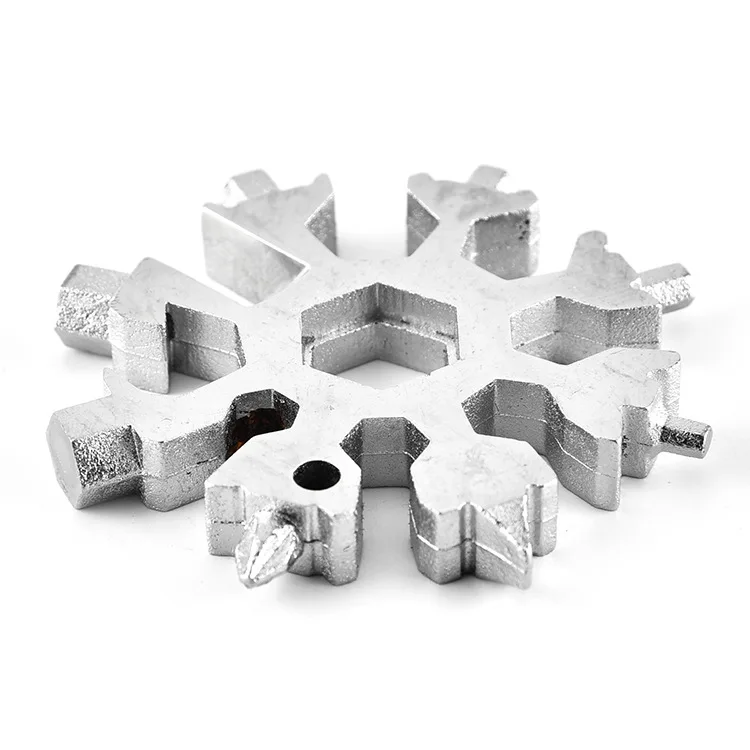 18 in 1 Multi Function Tool Card Combination Small Portable Outdoor Supplies Snowflake Kit | Спорт и развлечения