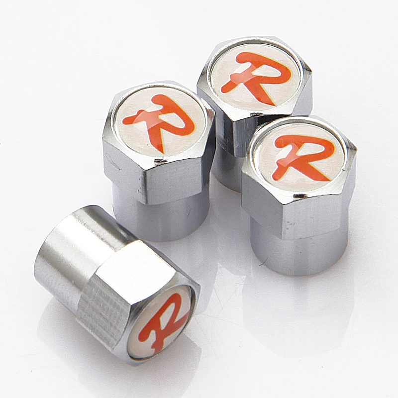 4 шт./лот Автомобиль Мотоцикл велосипед Красный R колеса Шины Valve Кепки авто