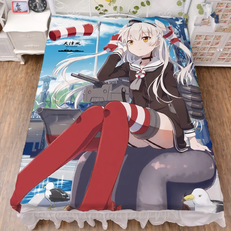 18 Аниме Kantai Коллекция KanColle персонажи сексуальная девушка Kongo Nagato Shoukaku постельное белье из молочного волокна и фланелевое одеяло 150x200 см - Цвет: 18