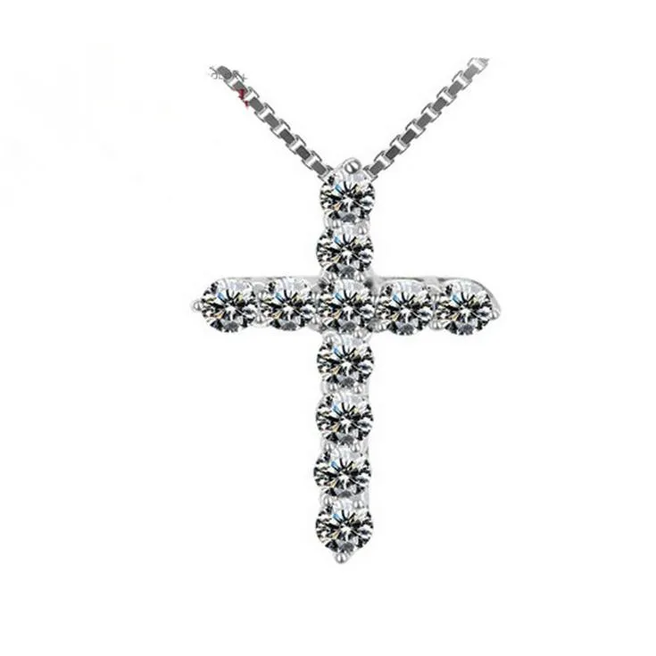 Кулон из стерлингового серебра 925 пробы с крестиком|birthday gift|fashion necklacenecklace fashion |