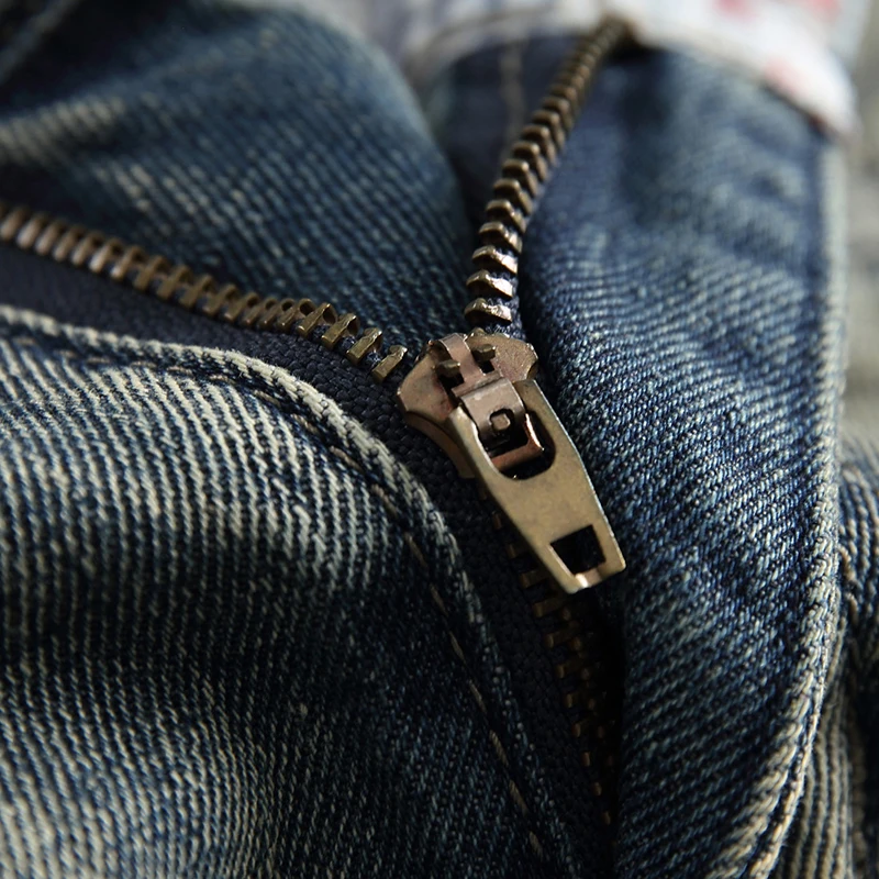 Джинсы HMILY мужские стрейчевые хлопковые брюки с дырками винтажные крутые штаны