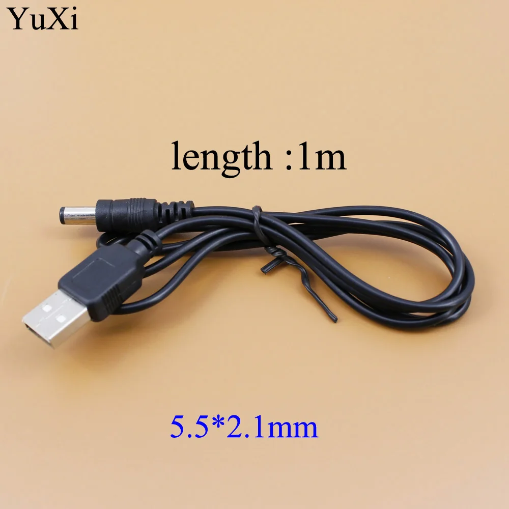 YuXi USB 2 0 до 5 5x2 1 мм 5-вольтовый разъем для зарядного устройства постоянного тока