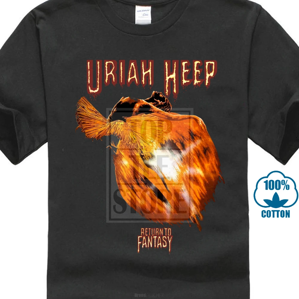 Uriah Heep Return To Fantasy черная футболка Styx Nazareth жесткий рок темно фиолетовый