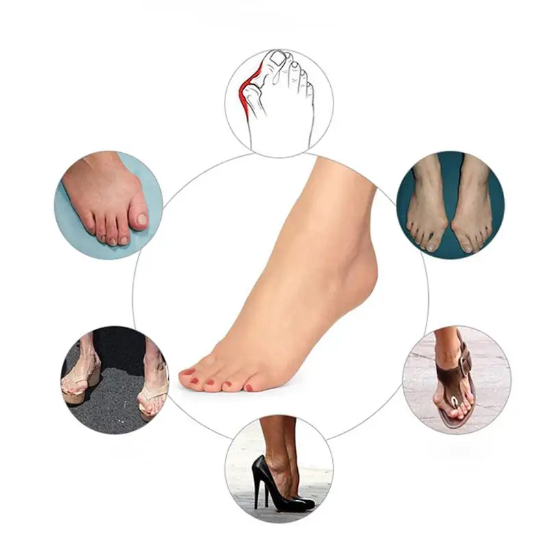 Силиконовые гелевые стельки ортопедические при вальгусной деформации