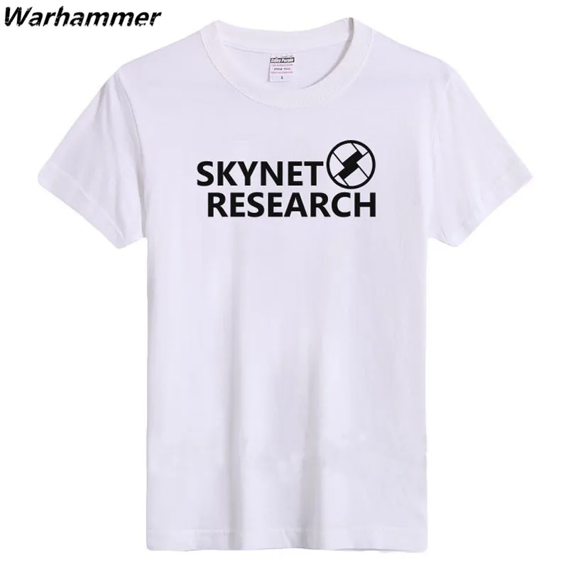 Мужские обычные летние футболки Терминатор Skynet colore плюс размер Lover модная