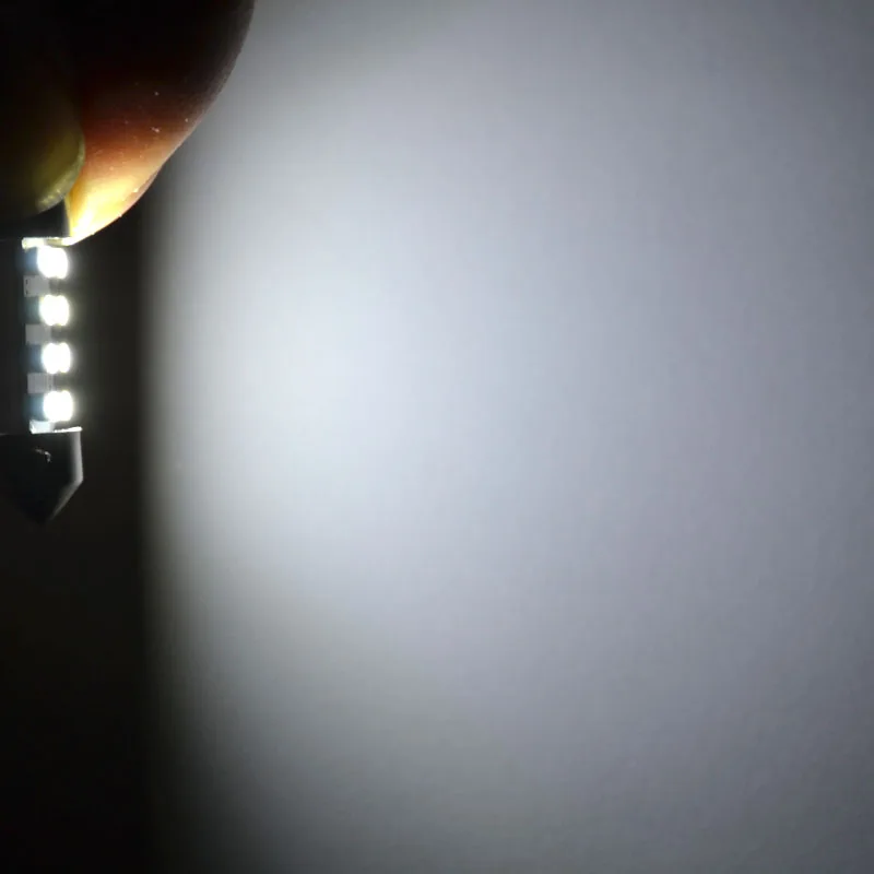100 шт. гирлянда светодиодная 31 мм 36 39 41 C5W 1210 3528 8 SMD светодиодные лампы для чтения