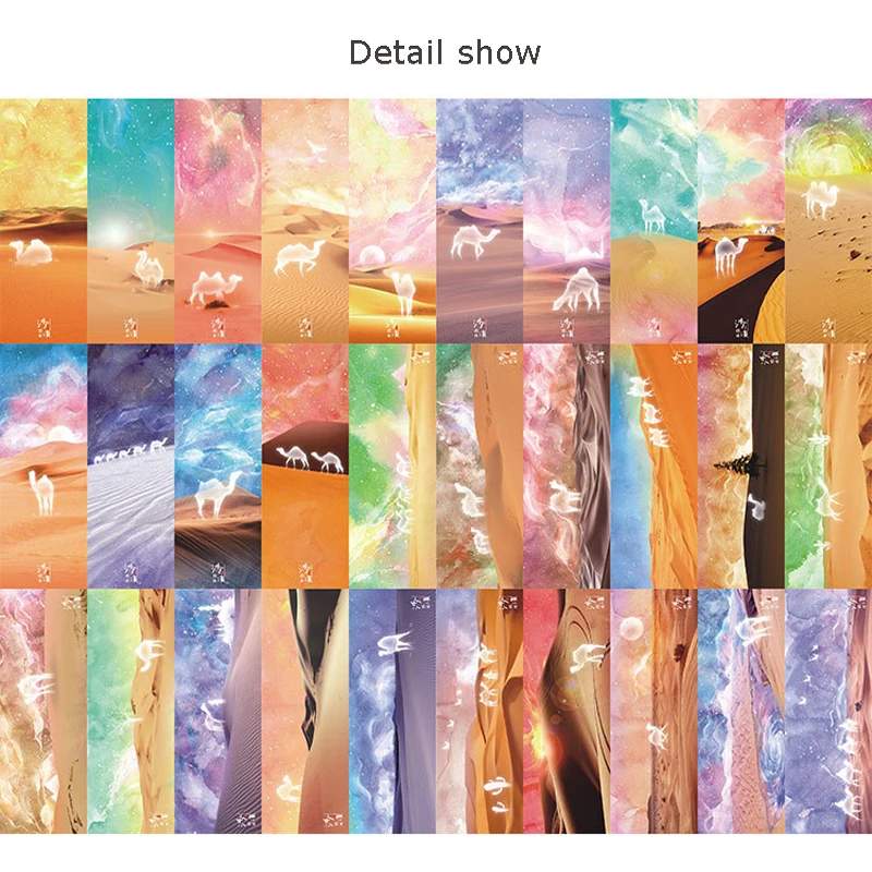 30 шт./компл. дезерты верблюжьи закладки красивое звездное небо карты сообщений