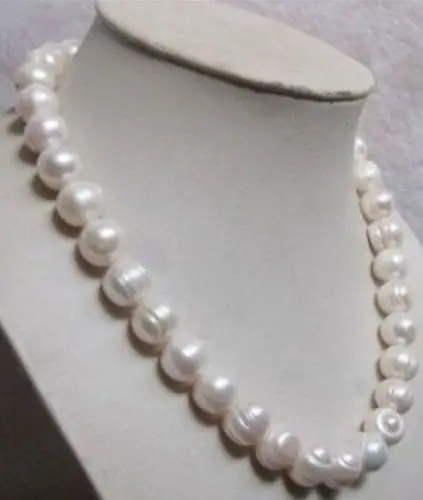 

Beautiful 10-11MM white akoya Pearl necklace 18" >>>girls for women jewerly Free shipping