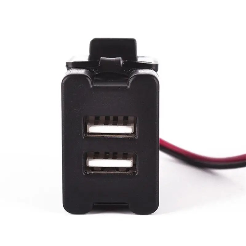 Водонепроницаемый двойной USB-разъем 3 1 А адаптер для зарядки Toyota Vigo автомобиля
