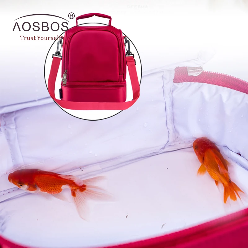 Aosbos водонепроницаемые нейлоновые сумки для обеда многофункциональная Изолированная Термосумка для пикника переносная сумка-холодильник