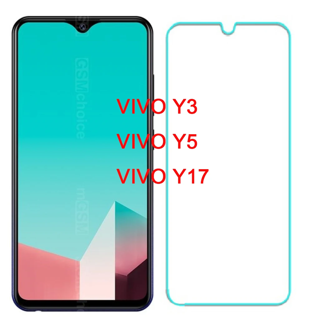 Защитное стекло для VIVO y3 закаленное y5 защита экрана y17 Y 3 5 17 | Мобильные телефоны и