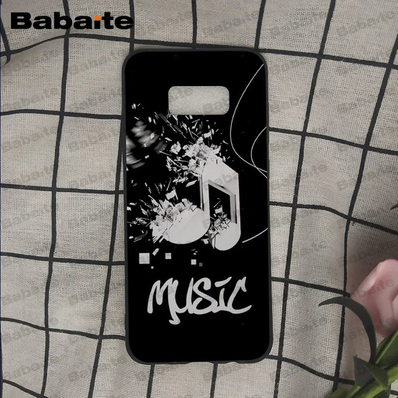 A5 Music Is My Love мягкий силиконовый черный чехол для телефона для samsung Galaxy s9 s8 plus note 8 note9 s7 s6edge coque Babaite - Цвет: A5
