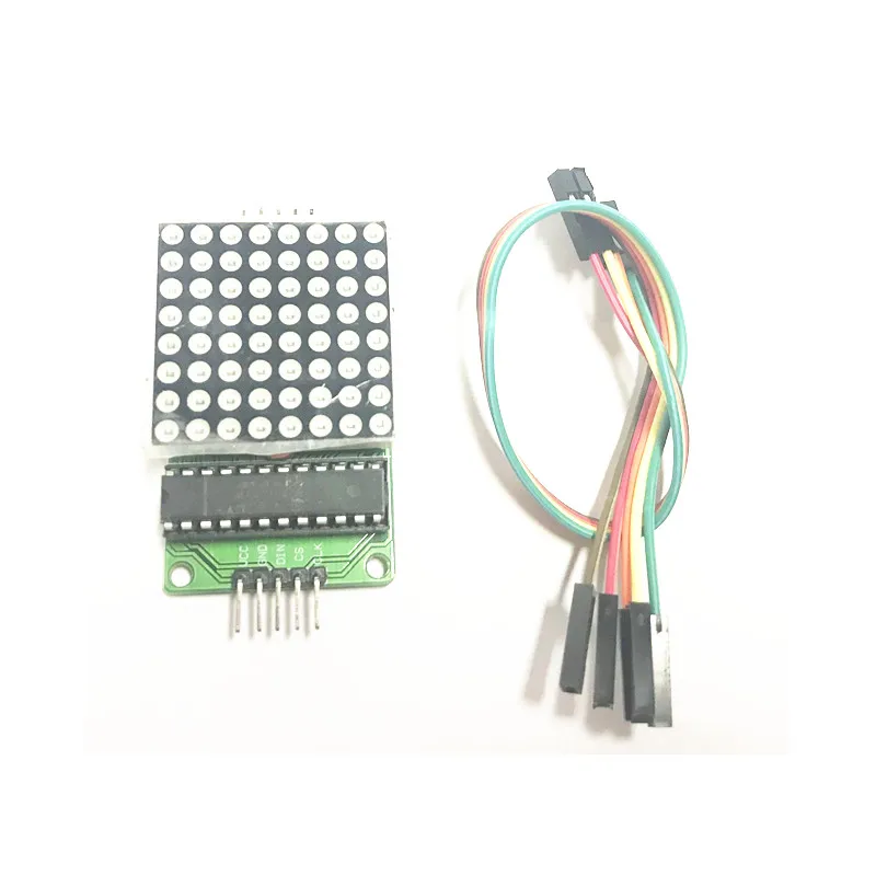 MAX7219 точечный модуль светодиодной матрицы MCU светодиодный управления дисплеем