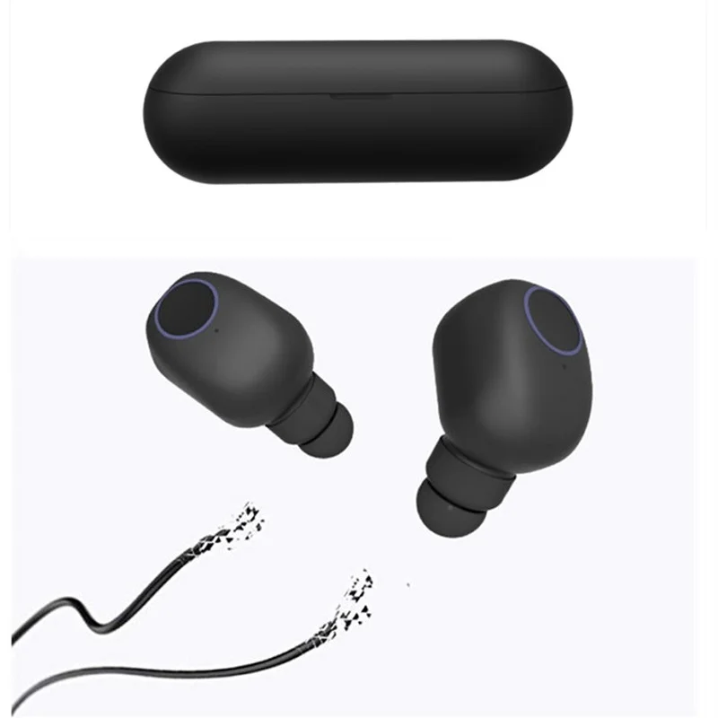 Мини стерео Bluetooth V5.0 наушники с зарядным устройством вкладыши TWS Беспроводной True