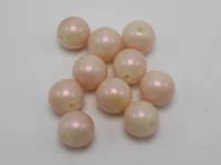 100 matte pink acrylic pearl round beads imitation pearl 10mm38